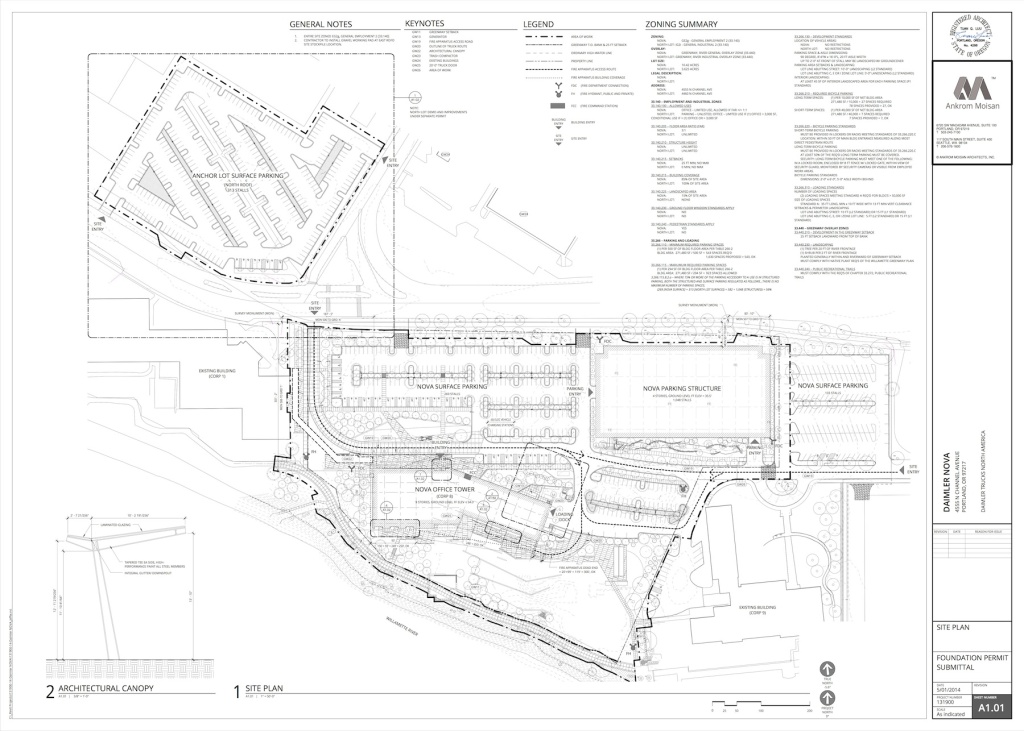 daimler trucks site plan - Next Portland