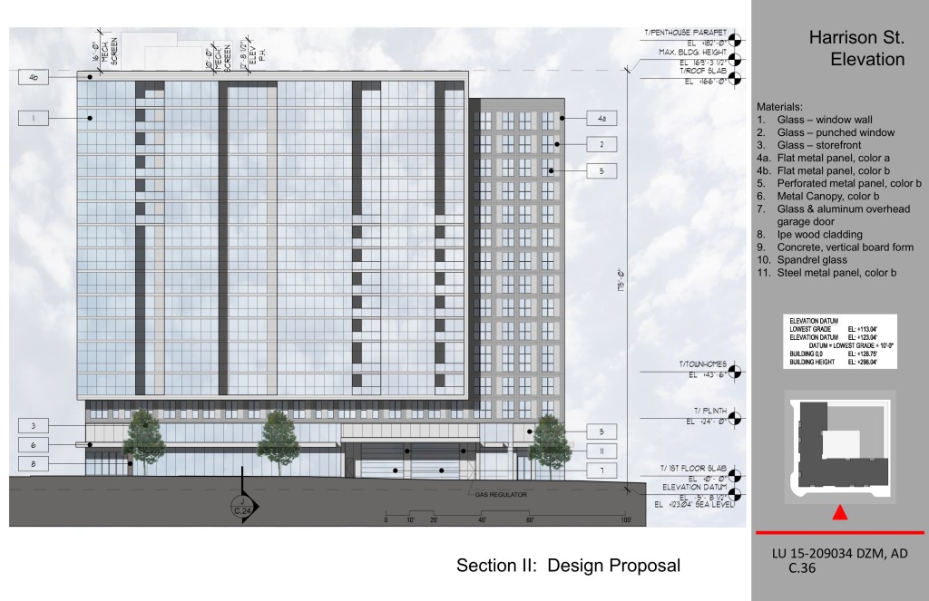 Design Commission approves 15 story building at 4th & Harrison (images ...