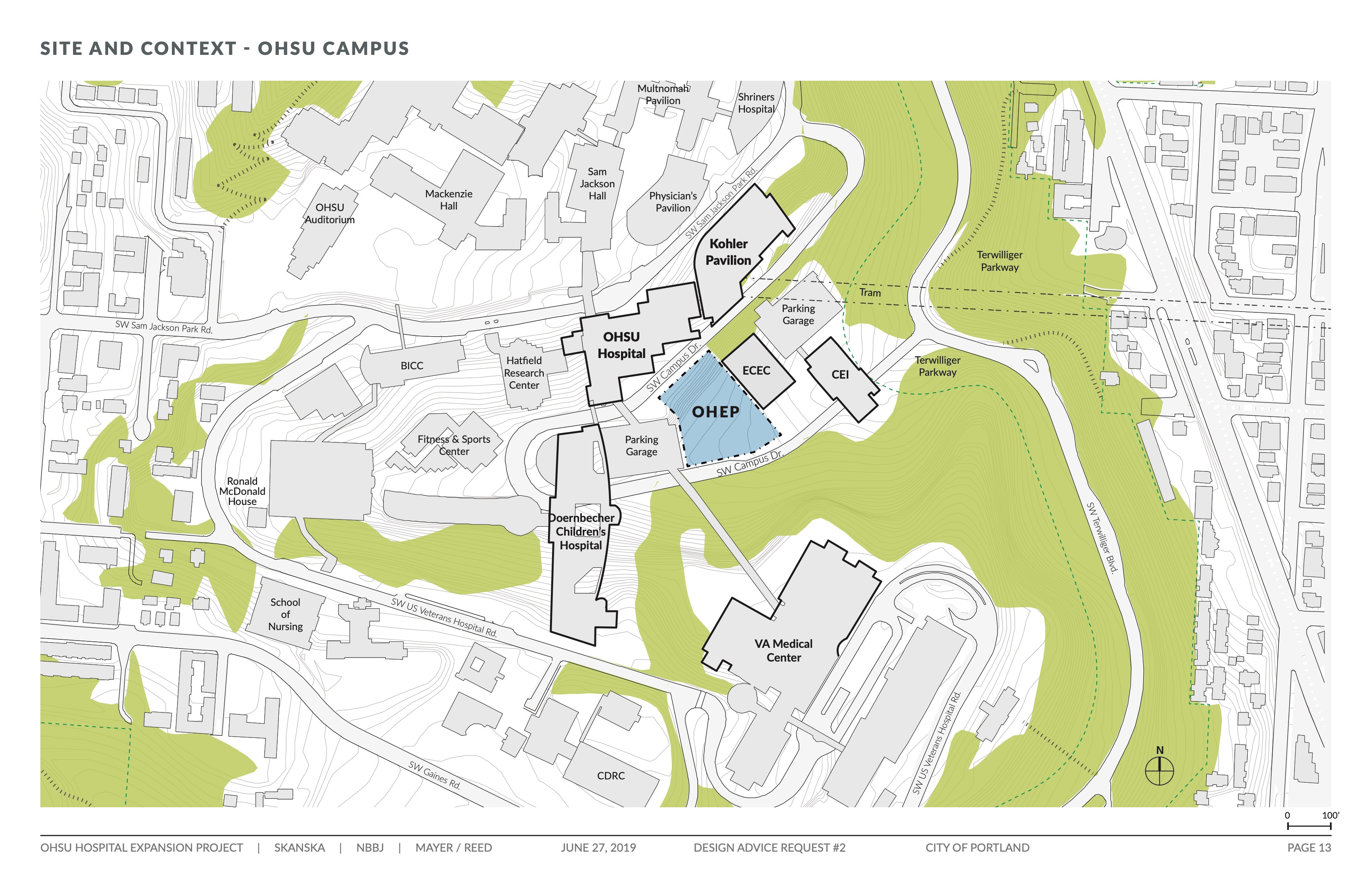 OHSU Hospital Expansion Returns In Front Of Design Commission Images   Ohsu Hospital Expansion Dar2 Dwg 01 