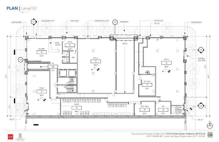 1010 SE Ash Approved by Landmarks Commission (images) – Next Portland